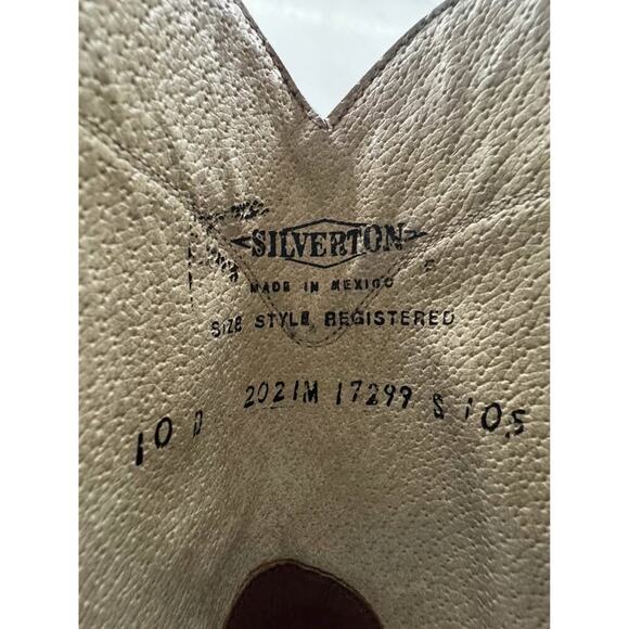 Silverton Men’s Size 10 Brown Leather Tound Toe Boots - Picture 6 of 6